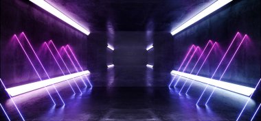 Neon Parlak Lazer Yeraltı Beton Grunge Yansıtıcı Lazerler