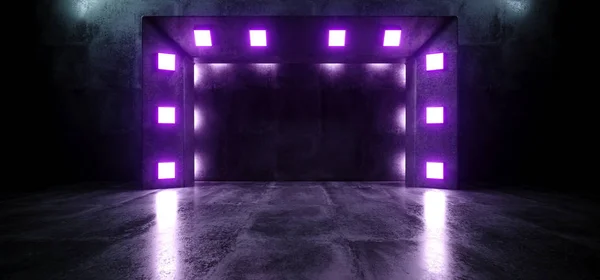 Escenario de moda Podium Neon Retro Modern Sci Fi Futuristic Led Las — Foto de Stock
