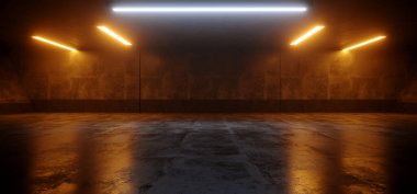 Çimento Koyu Grunge Turuncu Beyaz Parlak Öncü Park Yeraltı 