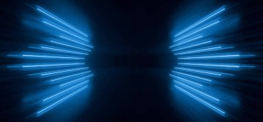 Neon Laser Cyber Sci Fi Line Shaped Lights Glowing Classic Retro