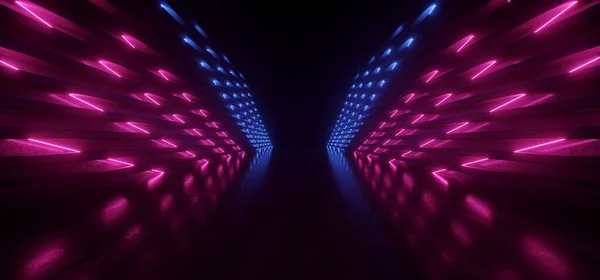 Cyber Vibrant Laser Stage Podium Purple Blue Neon Fluorescent Pa — Stok fotoğraf