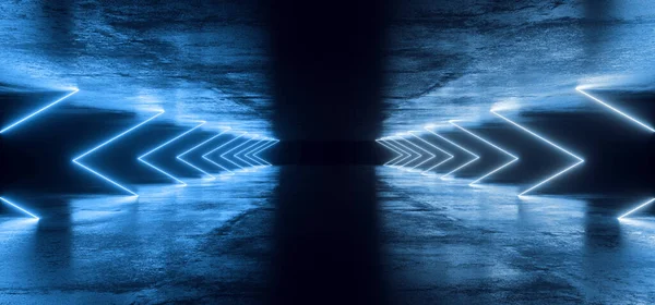 Sci Absztrakt Futurisztikus Modern Sötét Üres Grunge Texturált Beton Hosszú — Stock Fotó