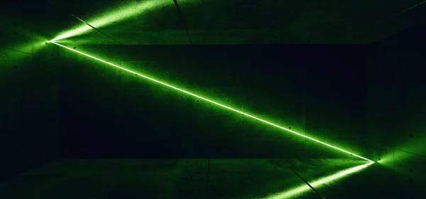 Sci Modern Elegante Futurista Neon Diagonal Urânio Tóxico Verde Brilhante — Fotografia de Stock