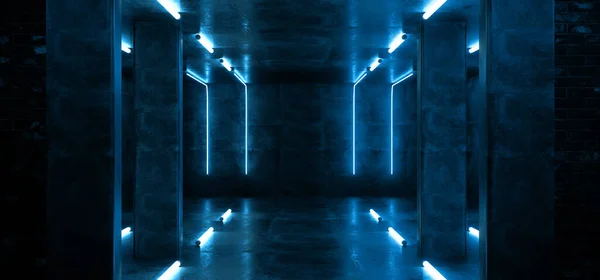 Sci Modern Neon Glowing Background Laser Classic Pantone Blue Lights — 스톡 사진