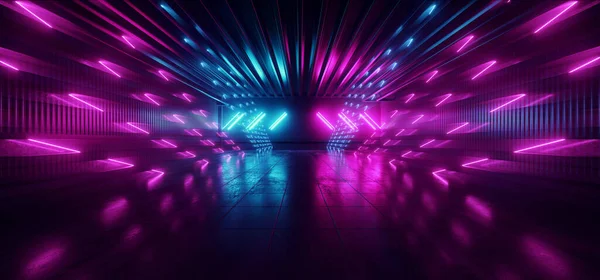 Fütürizm Bilim Kurgu Modern Nşaat Üçgeni Neon Lazer Canlı Klasik — Stok fotoğraf