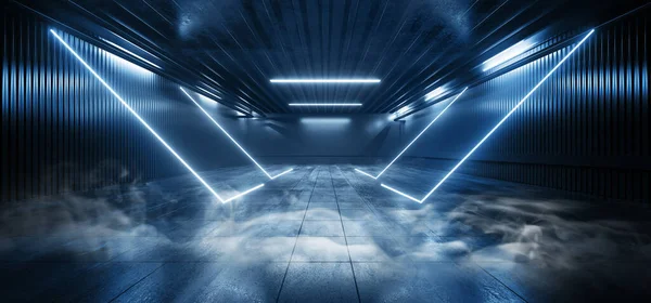 Estúdio Néon Laser Fumaça Levou Azul Clássico Pantone Luz Cor — Fotografia de Stock
