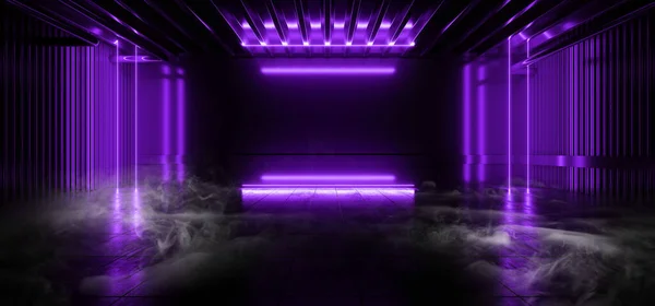 Sci Futuristic Smoke Background Concrete Cement Pantone Villet Purple Electric — Fotografia de Stock