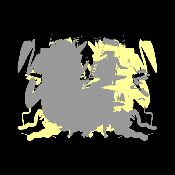 Абстрактный Фон Черно Желтой Текстурой — стоковое фото