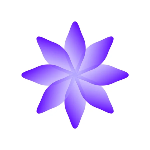 Modèle Abstrait Gradient Violet Forme Florale Élément Conception — Photo