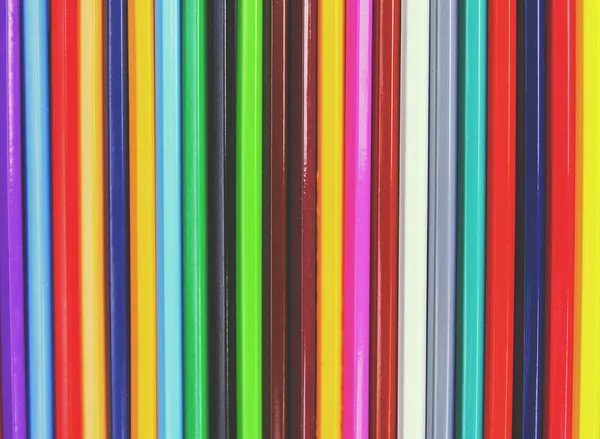 色彩鲜艳的铅笔 创意用品背景 — 图库照片