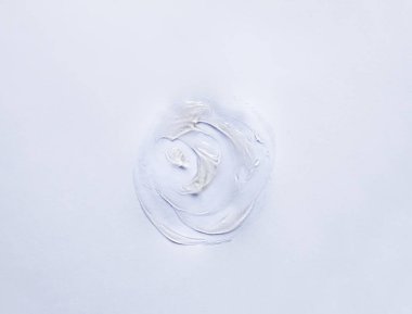 Jel kremi doku örneği. Nemlendirici cilt bakımı için güzellik kozmetiği..