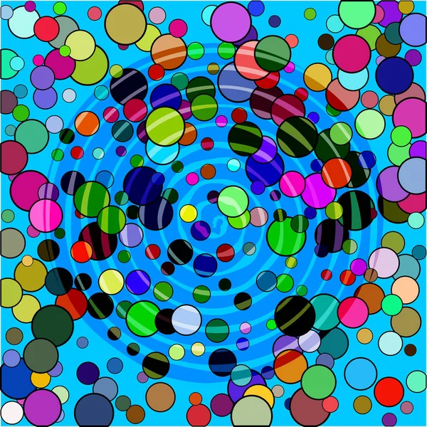 Creatieve Achtergrond Met Kleurrijke Cirkels — Stockvector