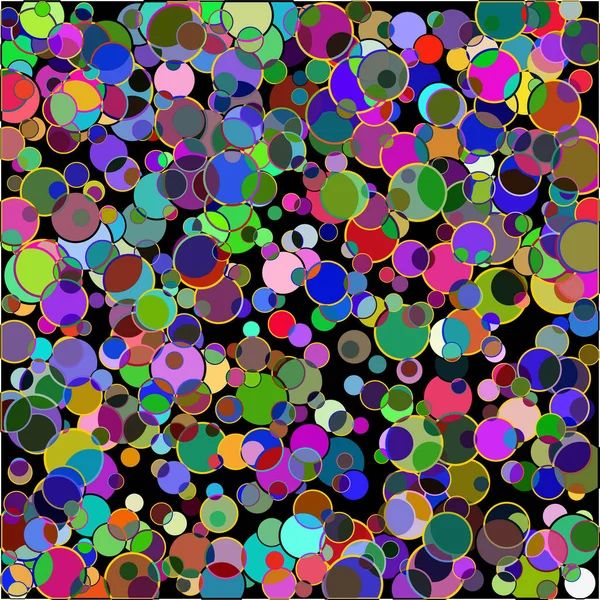 Fond Créatif Avec Des Cercles Colorés — Image vectorielle