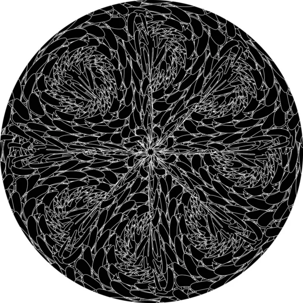 ハーフトーンドット円 デザインの抽象的な要素 — ストックベクタ