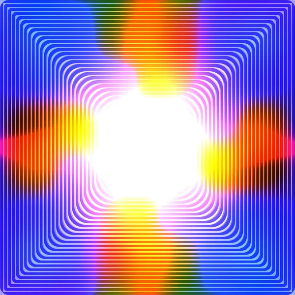 Färgglada Abstrakta Ljusa Suddig Bakgrund Levande Färger Med Koncentriska Linjer — Stock vektor