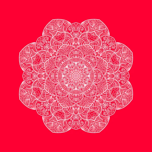 色彩艳丽的Lacy Mandala老式装饰元素 — 图库矢量图片