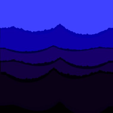 Soyut derin mavi dalgalı arka plan. Tasarım öğesi.