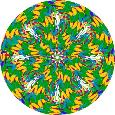 Yarım ton noktalar çemberi, tasarım için soyut öge