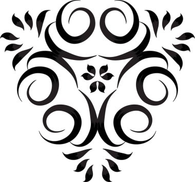 Soyut süs tasarımı öğesi. Dekoratif parça.