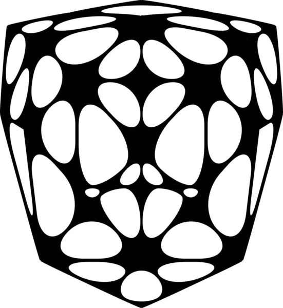Абстрактная Черная Форма Линий Белом Фоне Элемент Дизайна Сайта Логотипа — стоковый вектор