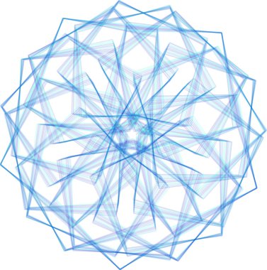 Soyut dekoratif spirograf dairesel element. Vektör şekli.