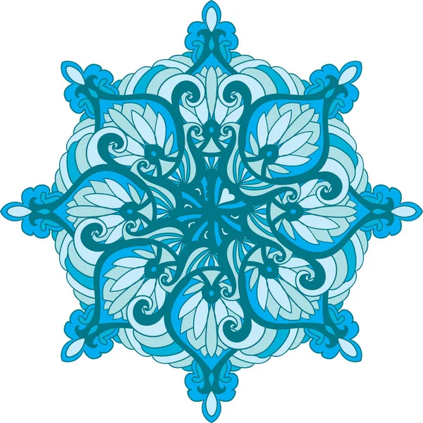 Abstraktes Mandala Mit Hellem Ethnischen Muster Zur Dekoration Dekoratives Ornament — Stockvektor