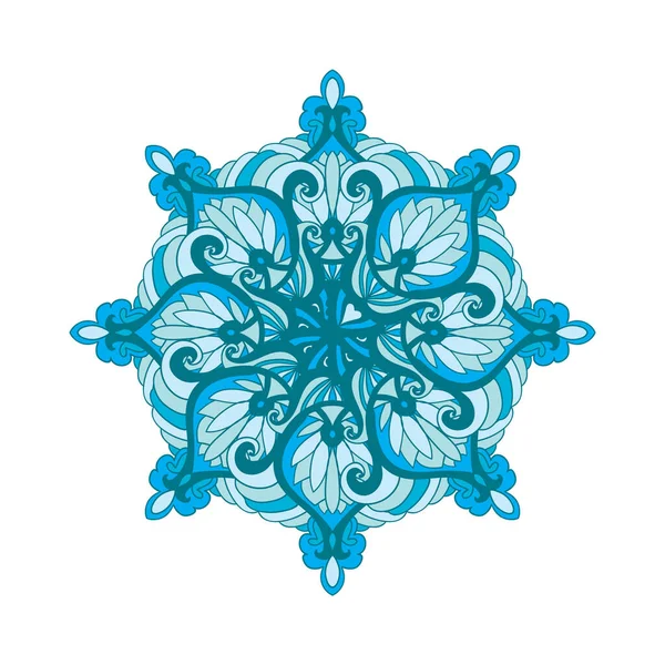 Abstract Mandala Brillante Patrón Étnico Para Decoración Adorno Decorativo — Archivo Imágenes Vectoriales