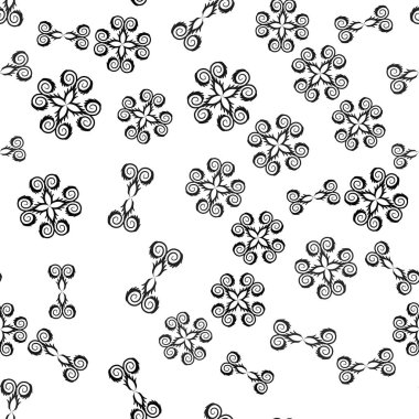 Soyut geometrik şekilli kusursuz desen