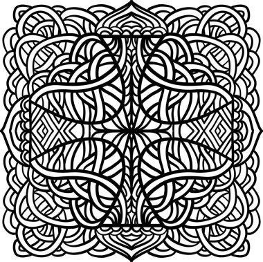 Soyut Kelt tarzı çizilmiş süsleme el. Tasarım için dekoratif öğe.