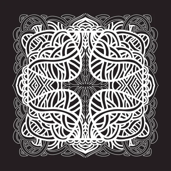 Abstract Hand Drawn Ornament Celtic Style Decorative Element Design — Stock Vector
