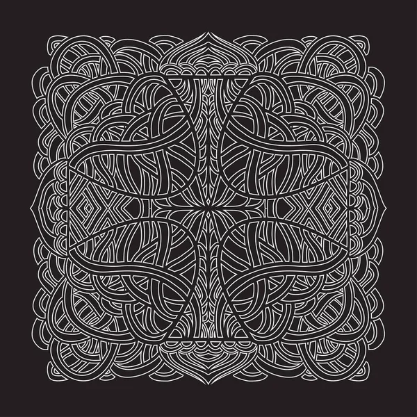 Abstract Hand Drawn Ornament Celtic Style Decorative Element Design — Stock Vector