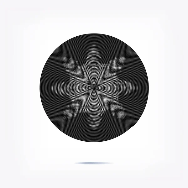 Фон Полосы Круга Динамическая Форма Движения Абстрактный Шаблон Радиальный Графический — стоковый вектор