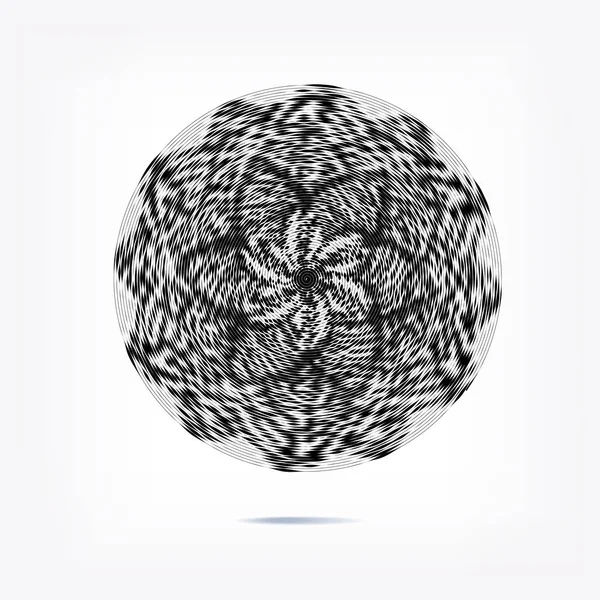 Фон Полосы Круга Динамическая Форма Движения Абстрактный Шаблон Радиальный Графический — стоковый вектор