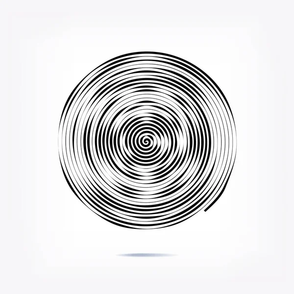 条纹圆圈背景 动态运动形状 摘要模式 径向图形元件 — 图库矢量图片