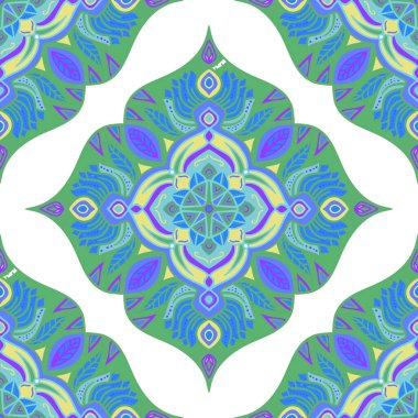 Soyut renkli desen. Kusursuz bir geçmişi var. Etnik tasarım ögesi.