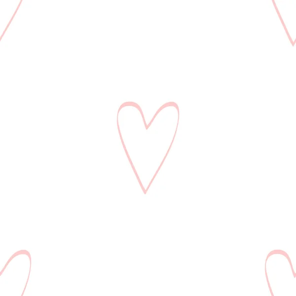 Bezproblémové Pozadí Srdcem Design Prvku Pro Plakát Valentýna Banner Label — Stockový vektor