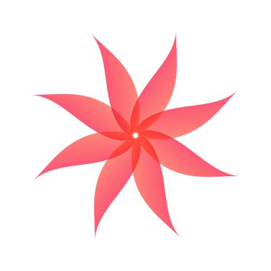 Soyut şablon kalıbı. Çiçek şeklinde. Tasarım elementi.