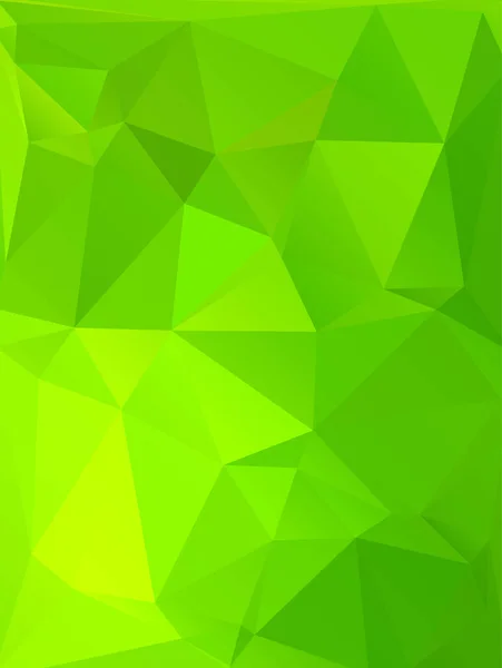 Abstract Polygonal Background Green Colors Futuristic Style Geometric Colorful Triangle — Stock vektor