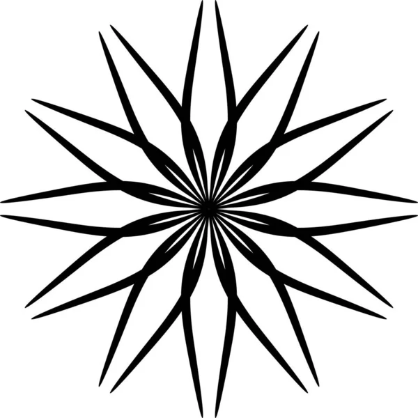 Abstraktní Mandala Designový Prvek Kruhu Omalovánky Dekorativní Kulatý Vzor — Stockový vektor