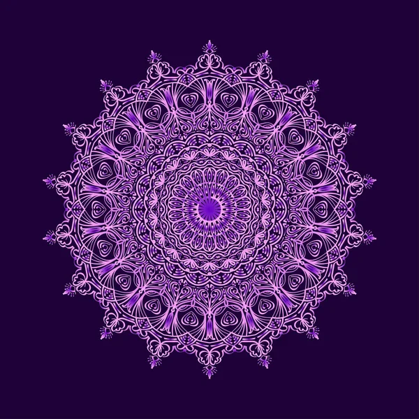 Mandala Abstracto Elemento Diseño Decorativo Para Esterilla Yoga Cubierta Tapiz — Archivo Imágenes Vectoriales