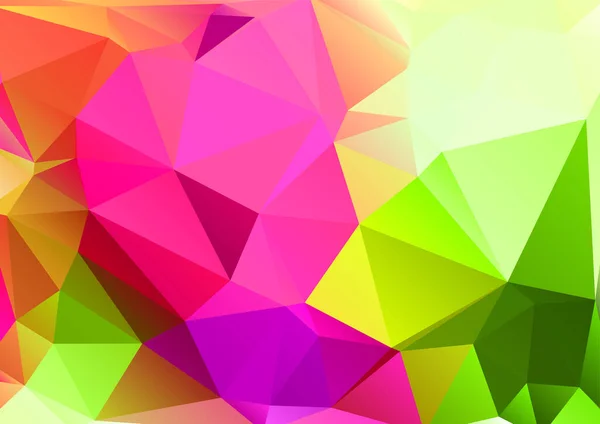 Fondo Geométrico Abstracto Polígonos Triangulares Ilustración Vectorial Retro Mosaico Triángulo — Vector de stock