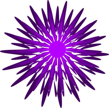 Soyut şekil. Stylize yıldız. Tasarım için renkli grafik ögesi.