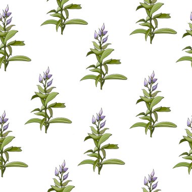 Beyaz arka planda çiçekli ışık deseni. Kumaş, duvar kağıdı, pastel keten ve kağıt için bahar vektörü gerçekçi illüstrasyonu.