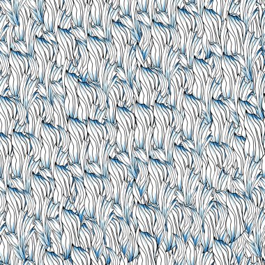 Dalgalı, pürüzsüz desen. Tekstil, kağıt, duvar kâğıdı, döşeme ve kumaşlar için mavi dalgaların uçsuz bucaksız dokusu.