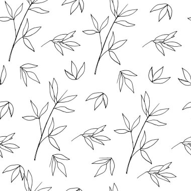 Turnedeki yapraklar beyaz arka plana çizilmiş. Kusursuz patent..