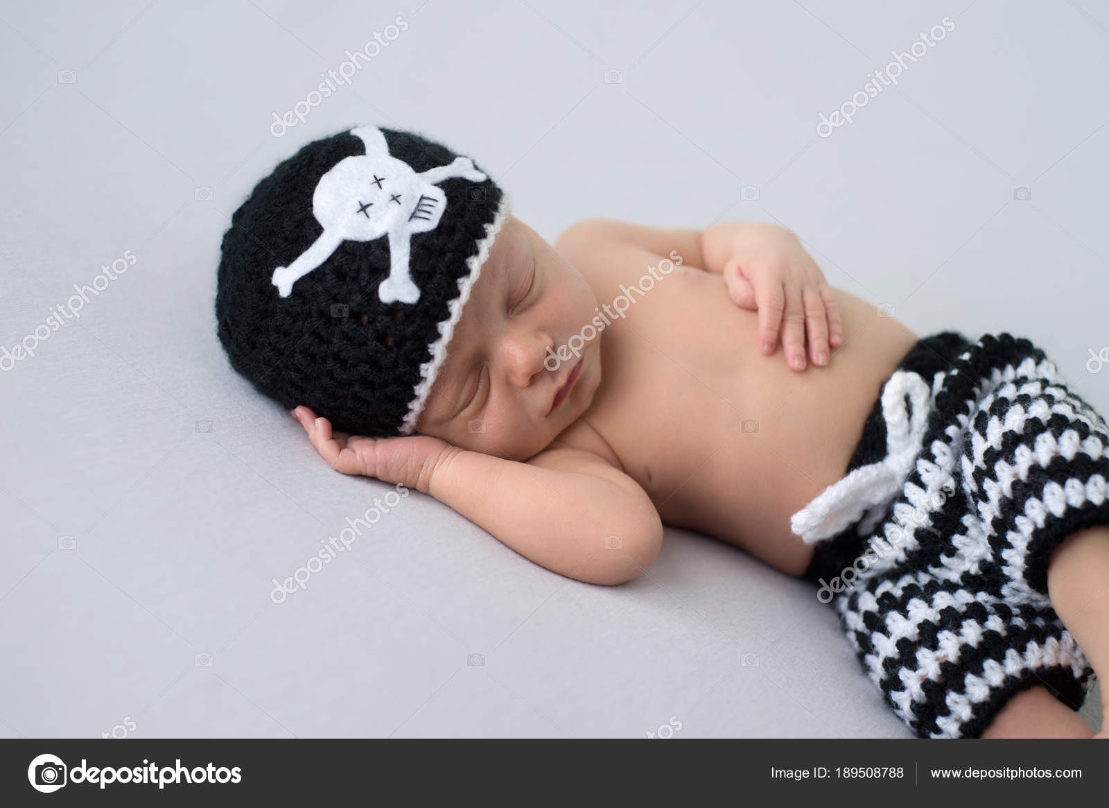 newborn skull cap