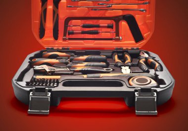 araç kutusu beyaz arkaplanda izole edildi