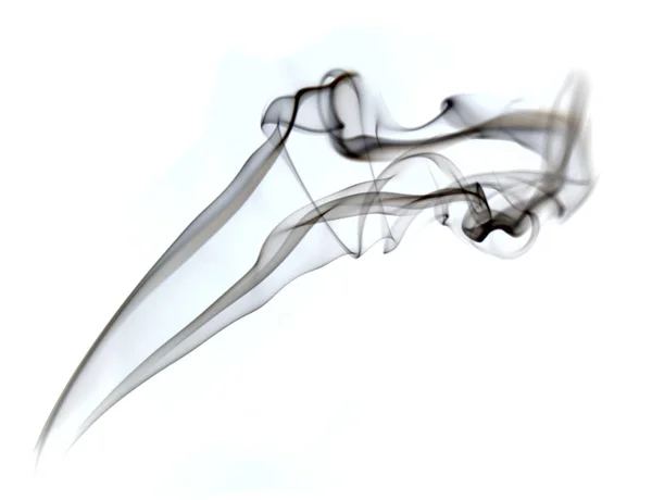 Oblak cigaretového kouře na bílém pozadí — Stock fotografie