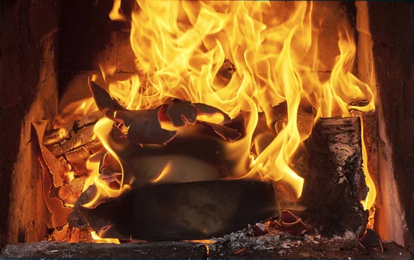 Barbekü için ateş yaktı