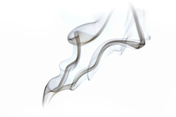 Una Nube Humo Cigarrillo Sobre Fondo Blanco — Foto de Stock